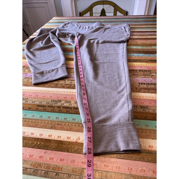 J Jill Pure Pants L Khaki Heathered Joggers Pocket Elastic Waist Comfort Cozy - Picture 7 of 10